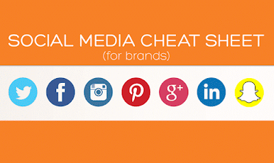 Social Media Cheat Sheet For Brands Social Media Cheat Sheet For Brands