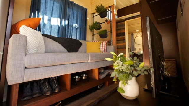 Survival tiny house, featured on Tiny House Nation