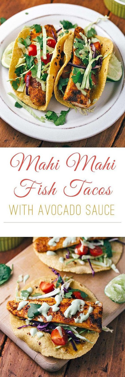 Blackened Mahi Mahi Fish Tacos With Avocado Lime Sauce GLENDA KITCHEN