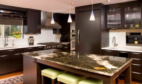 10 Diseños de cocinas color chocolate - Colores en Casa