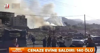 Cenazeye hava saldırısı 140 ölü