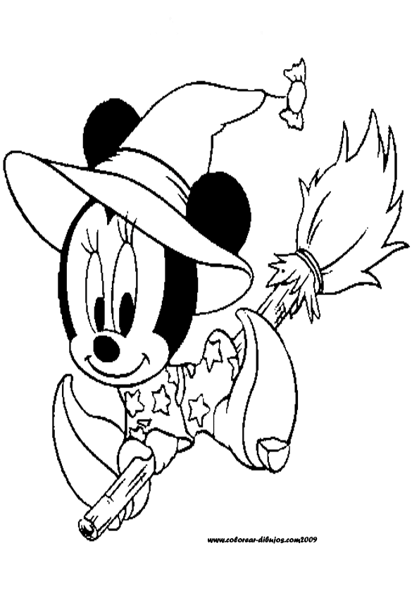 Dibujos Para Colorear Halloween Disney - Dibujos Para Dibujar