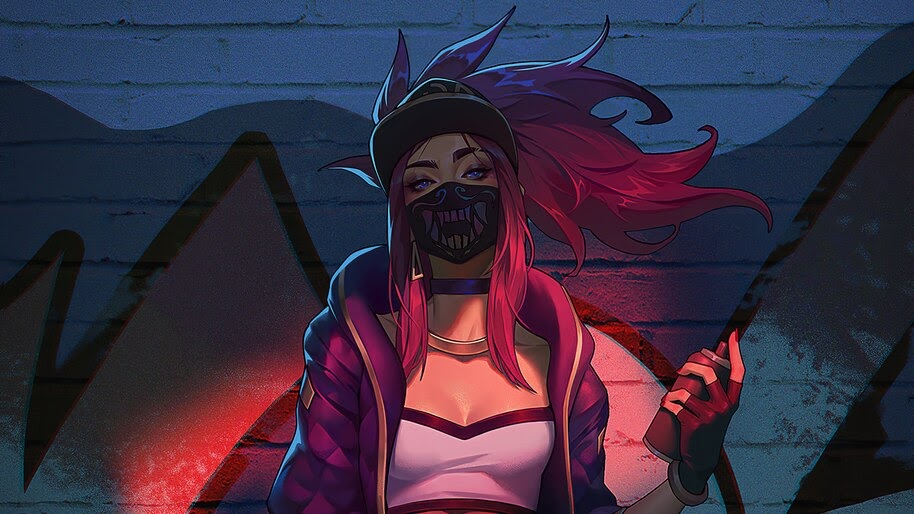Akali, K/DA, LoL, 4K, #3.2299