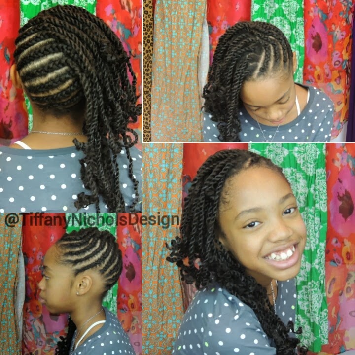Tiffany Nichols Design: Natural Hairstyle for Kids (Cornrows and Twists ...