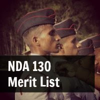 nda 130 merit list