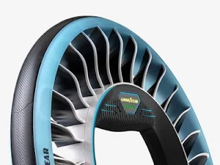 Goodyear revela el concepto de un neumático que se dobla como una hélice