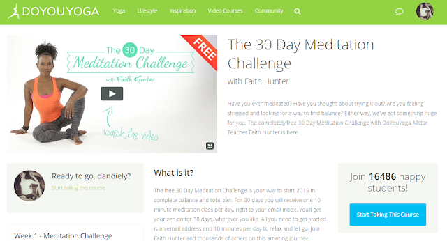 30-day meditation challenge by Yoga instructor Faith Hunter 30-day meditation challenge by Yoga instructor Faith Hunter
