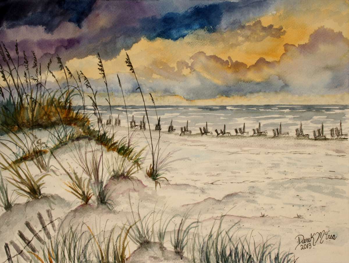 The Green Palette Destin Florida Seascape Painting
