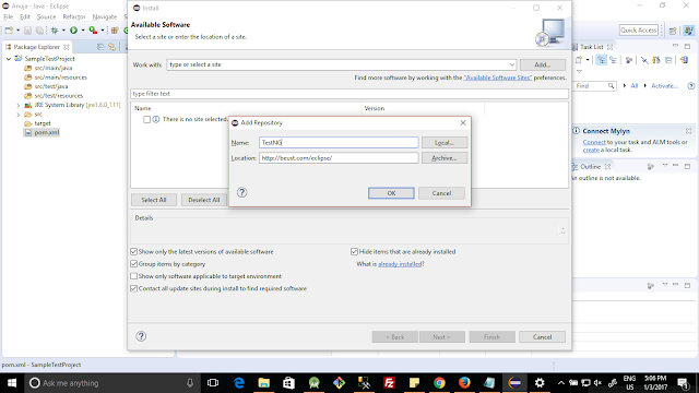 Installa TestNG in eclipse