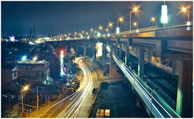 Thang Long Bridge at night