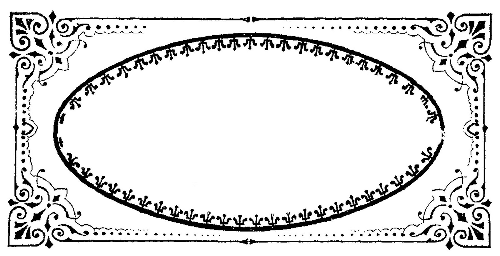 Digital Stamp Design Free Digital Frame Downloads Clip Art Flourish
