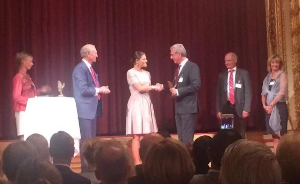 Crown Princess Victoria of Sweden and Prince Daniel attends in the afternoon at the World Trade Day and presentation of the Export Hermes Award