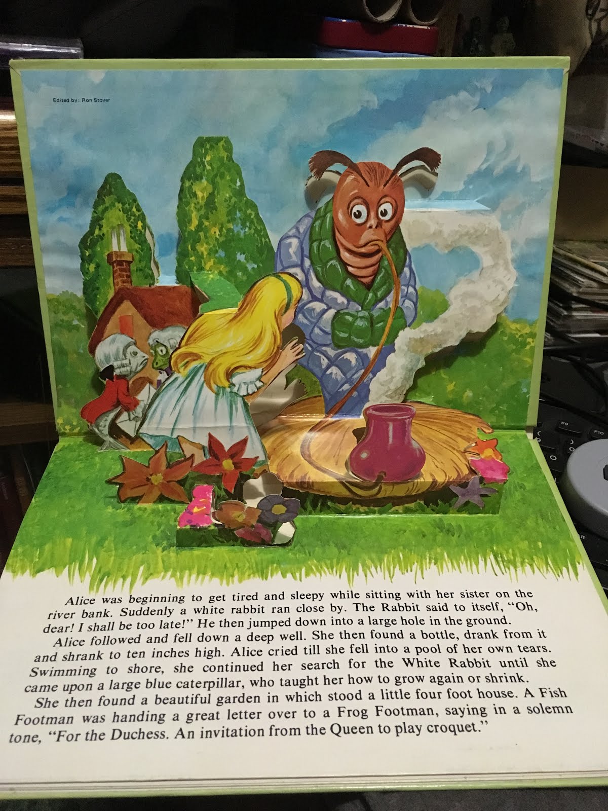 Alice in Wonderland popup book