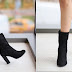 Botine inalte de toamna online ieftine piele intoarsa negre