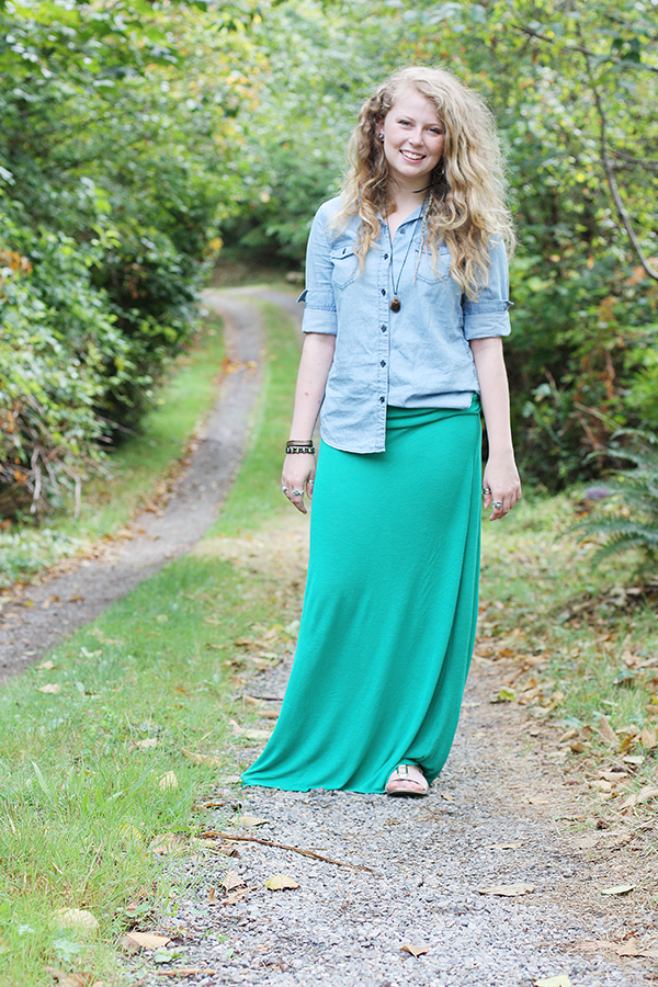 Emerald Maxi Skirt - Sew Much Ado