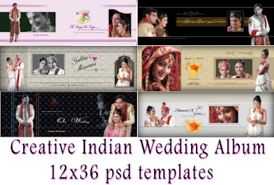 Creative Indian Wedding Album 12x36 Psd Templates Wedding Album Templates