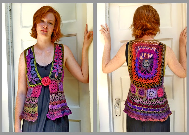 Mirtooli Crochet: Clara in the Flower Vest