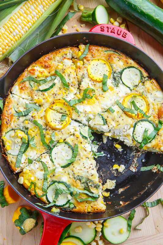 Corn and Zucchini Goat Cheese Quiche with Lemon and Basil Corn and Zucchini Goat Cheese Quiche with Lemon and Basil