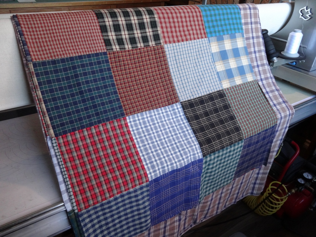 Inch by Inch Quilting Plaid quilt project