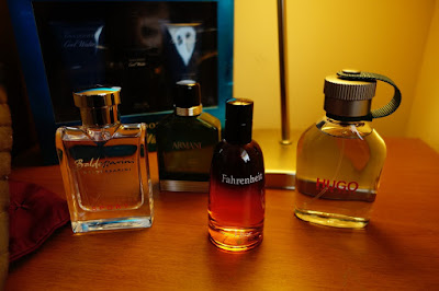 Men's fragrances - Davidoff Cool Water, Dior Fahrenheit, Hugo Boss Hugo, Armani Cedar