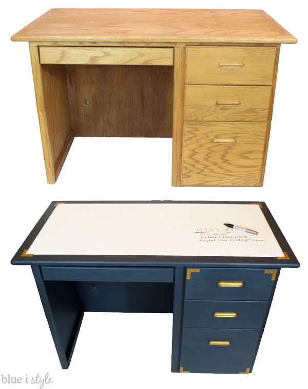 Diy With Style Campaign Desk Makeover A Dry
