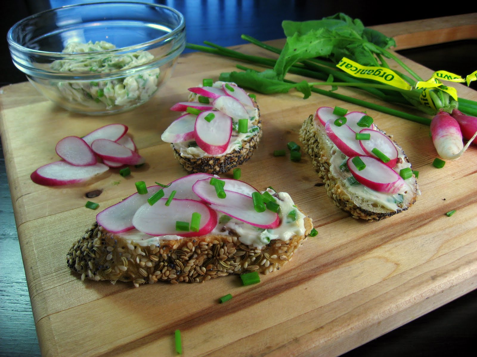 Robyn Cooks French Breakfast Radishes and Anchovy Butter on Sliced