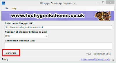 Google Blogger Sitemap Generator Utility Released 14