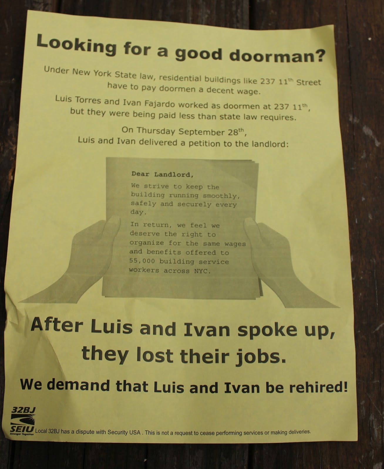 One More Folded Sunset Union Demands Jobs Restored and Fair Wages at