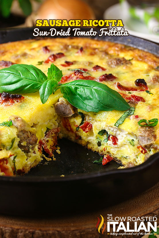 SunDried Tomato and Ricotta Frittata