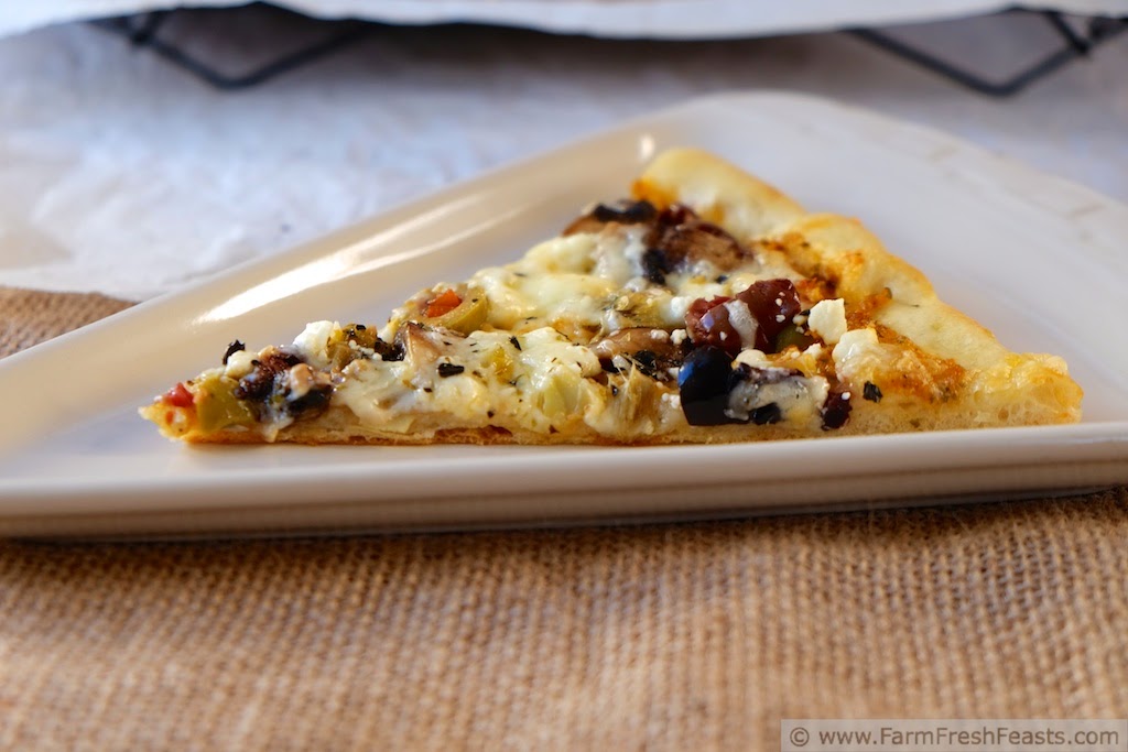 Farm Fresh Feasts Fresh Tomato Pesto with Mushroom, Olive, Artichoke