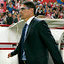 Alfonso Sosa, molesto con la afición