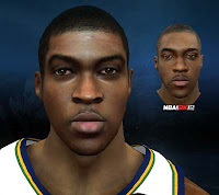 Derrick Favors of Utah Jazz Cyber face Patch for NBA 2K12