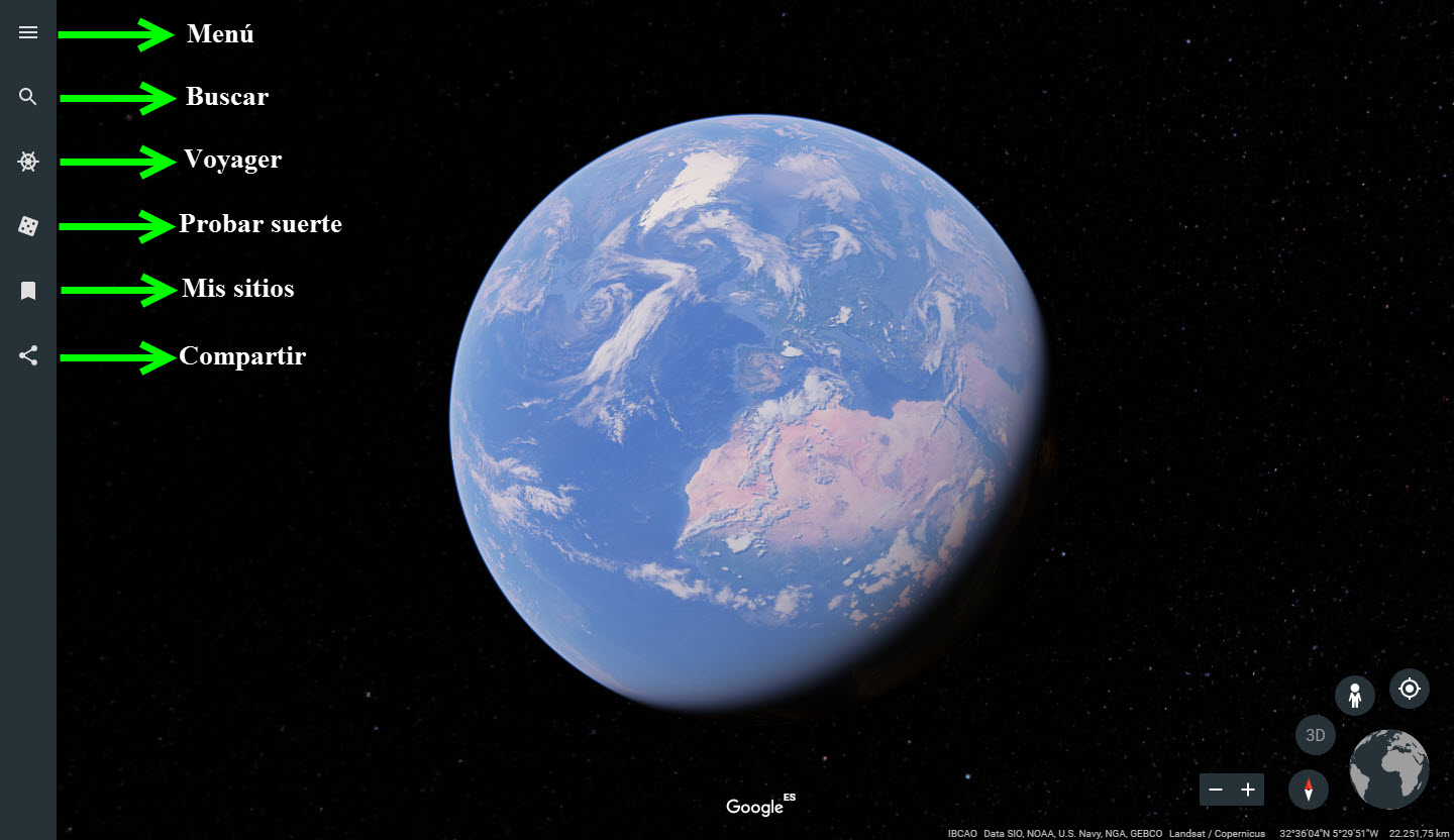 Google Earth con gráficos mejorados