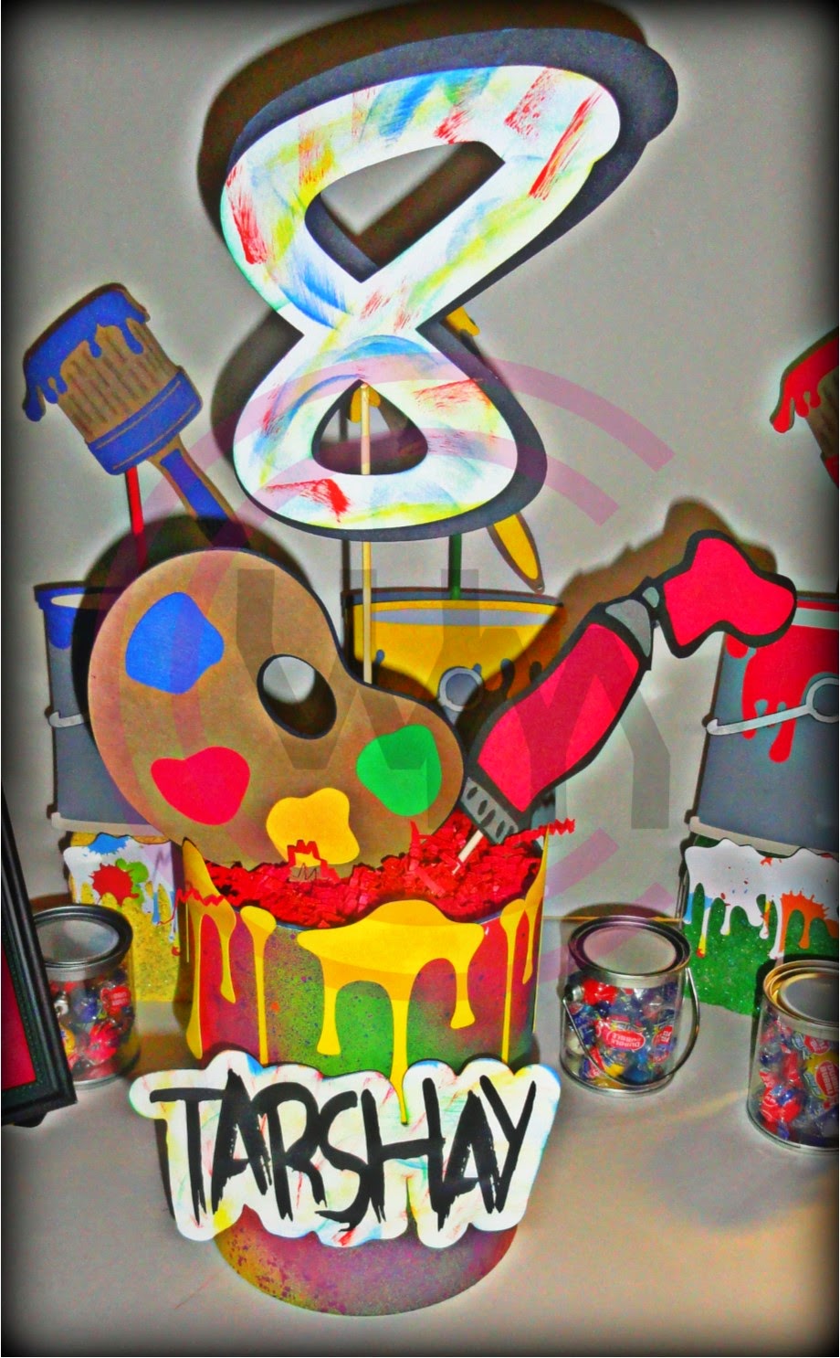 Crafting with Meek Paint Theme Birthday Party