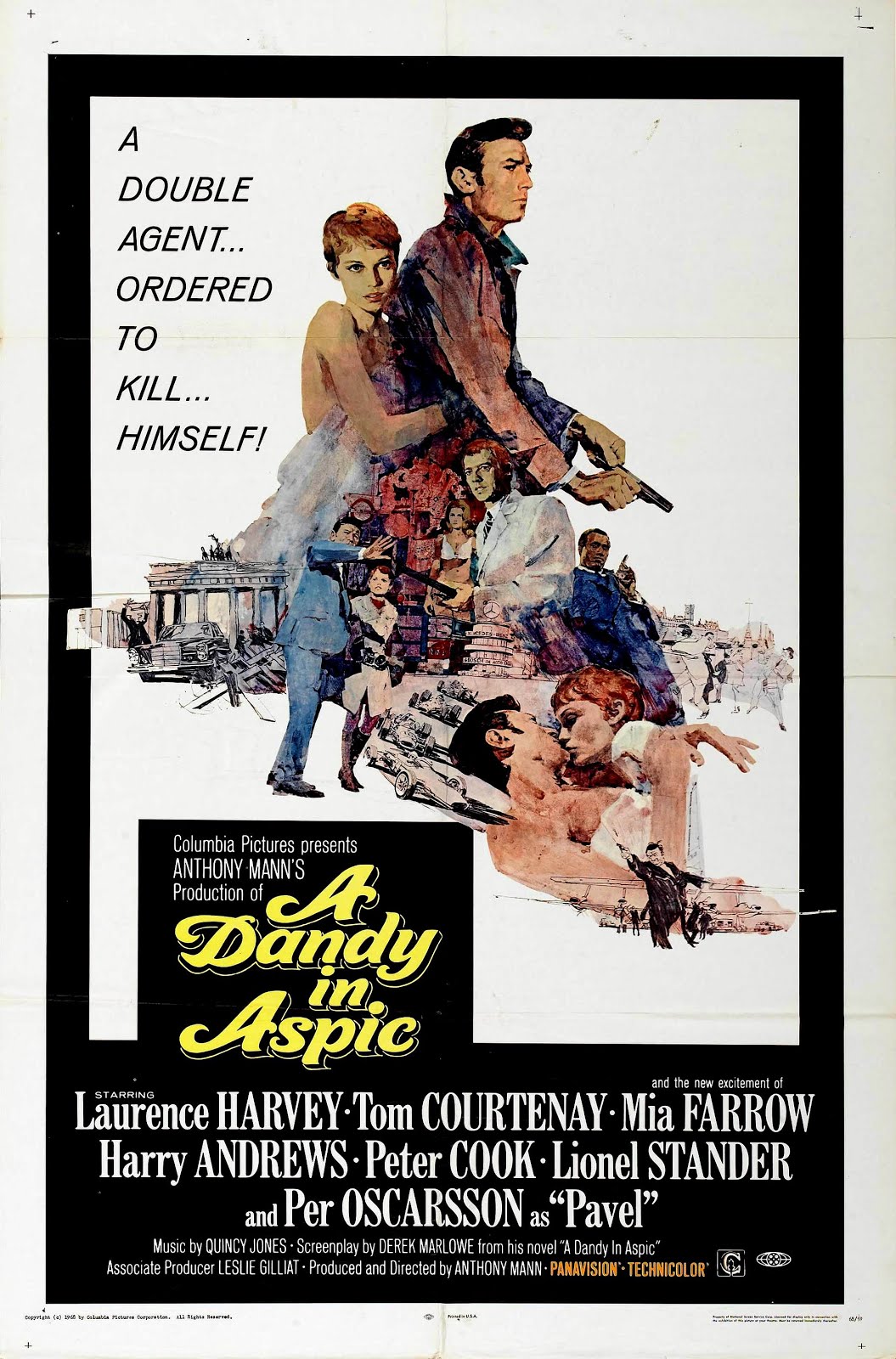 Maldonne pour un espion (1967) Anthony Mann / Laurence Harvey - A dandy in aspic