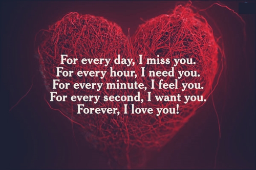 I am missing you sms