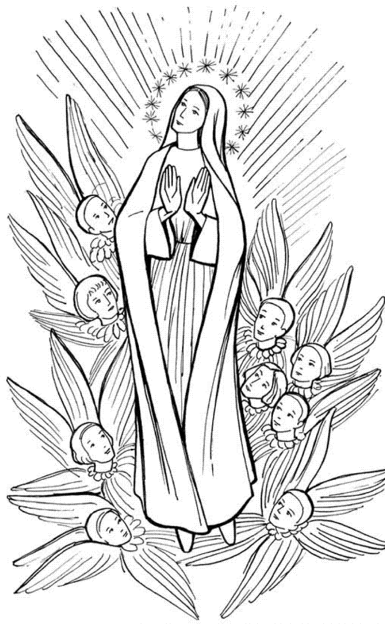 printable coloring pages on mary - photo #32