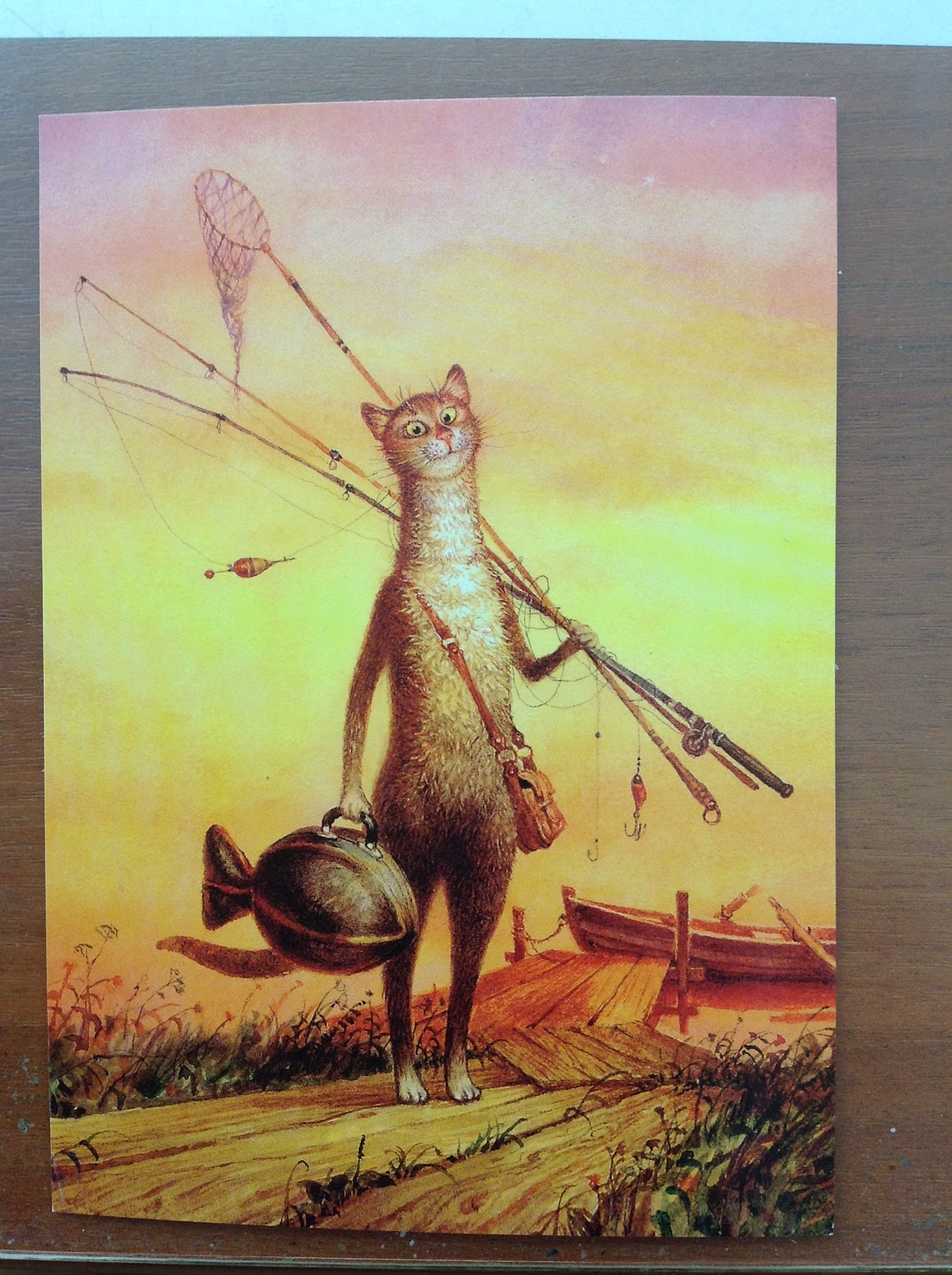 Кот с сачком