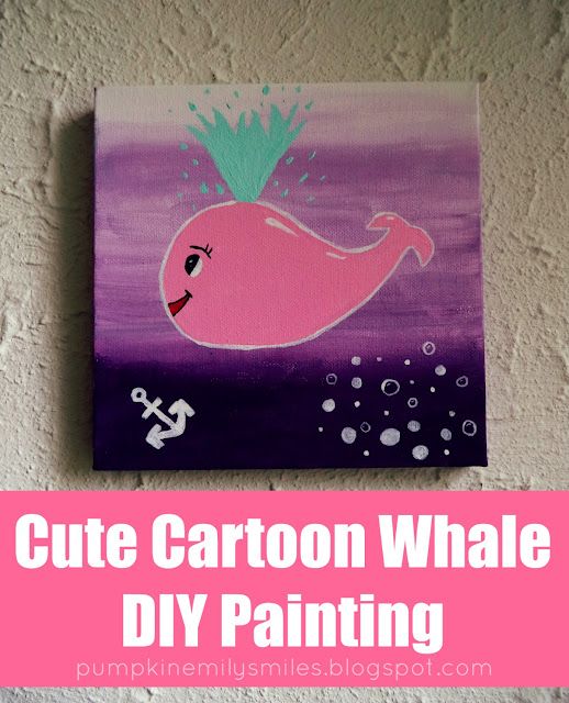 Cute Cartoon Whale DIY Painting