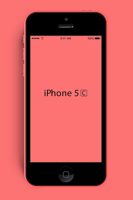 بي اس دي ايفون 5 سي الجديد iPhone 5C Psd