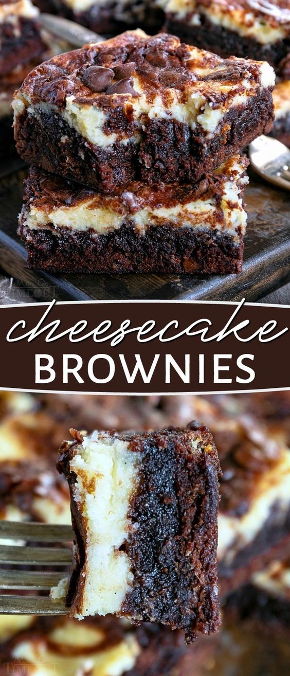 These Cheesecake Brownies are a mouth watering combination of two dessert favorites. Extra fudgy brownies topped with a creamy cheesecake layer makes for an extra impressive dessert that no will be able to resist. // Mom On Timeout #cheesecake #brownies #recipe #dessert #desserts #baking #chocolate #recipes These Cheesecake Brownies are a mouth watering combination of two dessert favorites. Extra fudgy brownies topped with a creamy cheesecake layer makes for an extra impressive dessert that no will be able to resist. // Mom On Timeout #cheesecake #brownies #recipe #dessert #desserts #baking #chocolate #recipes