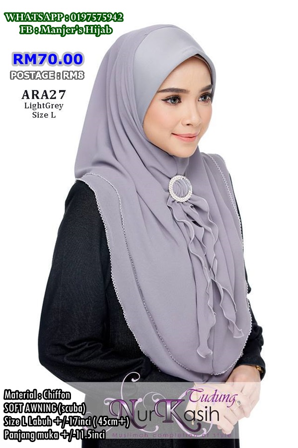 TUDUNG NUR KASIH AIRAA SOFT AWNING