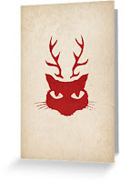deer cat stencil