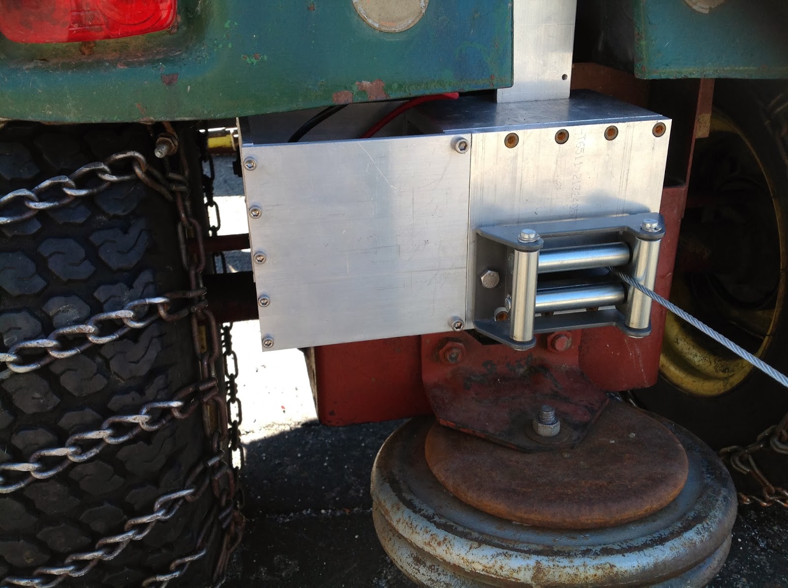 Robert's Projects: Installing a Harbor Freight Winch on my John Deere 316