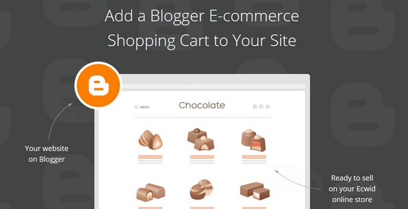Ecwid shopping cart for blogger platform