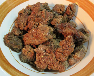 Fried chicken livers & gizzards & giblets