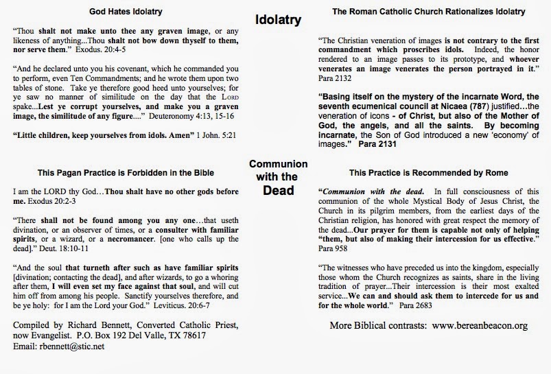 Catholic Vs Christian Beliefs Chart