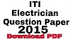 ITI Electrician theory Question paper Download PDF Sem-1 2015 NCVT !