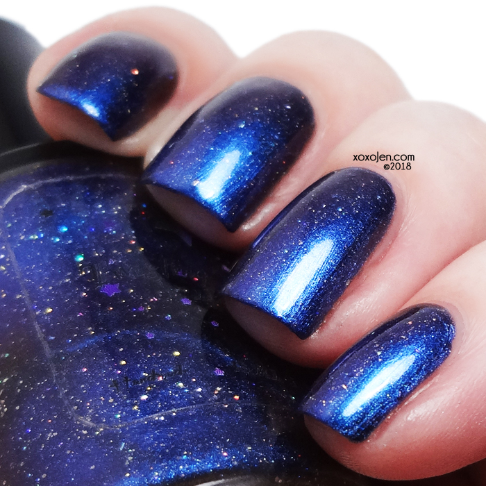 xoxoJen's swatch of Twisting Nether The North Pole Of Course!
