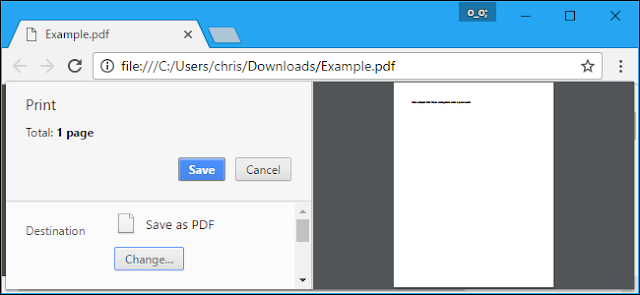 Chrome Printer Chrome PDF printer